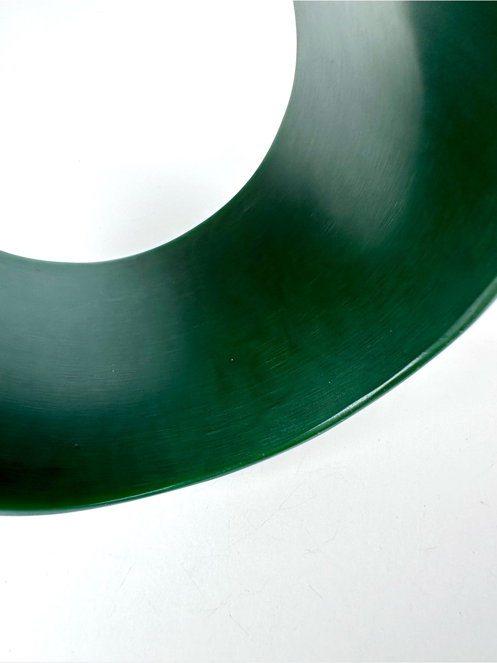 Massive Green Resin & Red Coral Sterling Silver Statement Cuff Bracelet - Picture 9 of 12